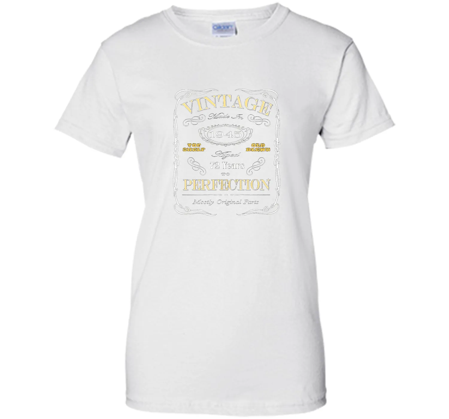 72nd Birthday Gift T-Shirt - Born In 1945 Vintage Style