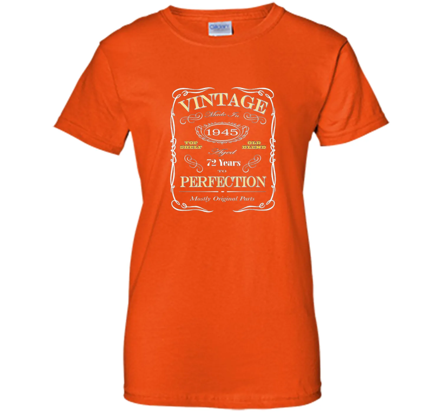 72nd Birthday Gift T-Shirt - Born In 1945 Vintage Style