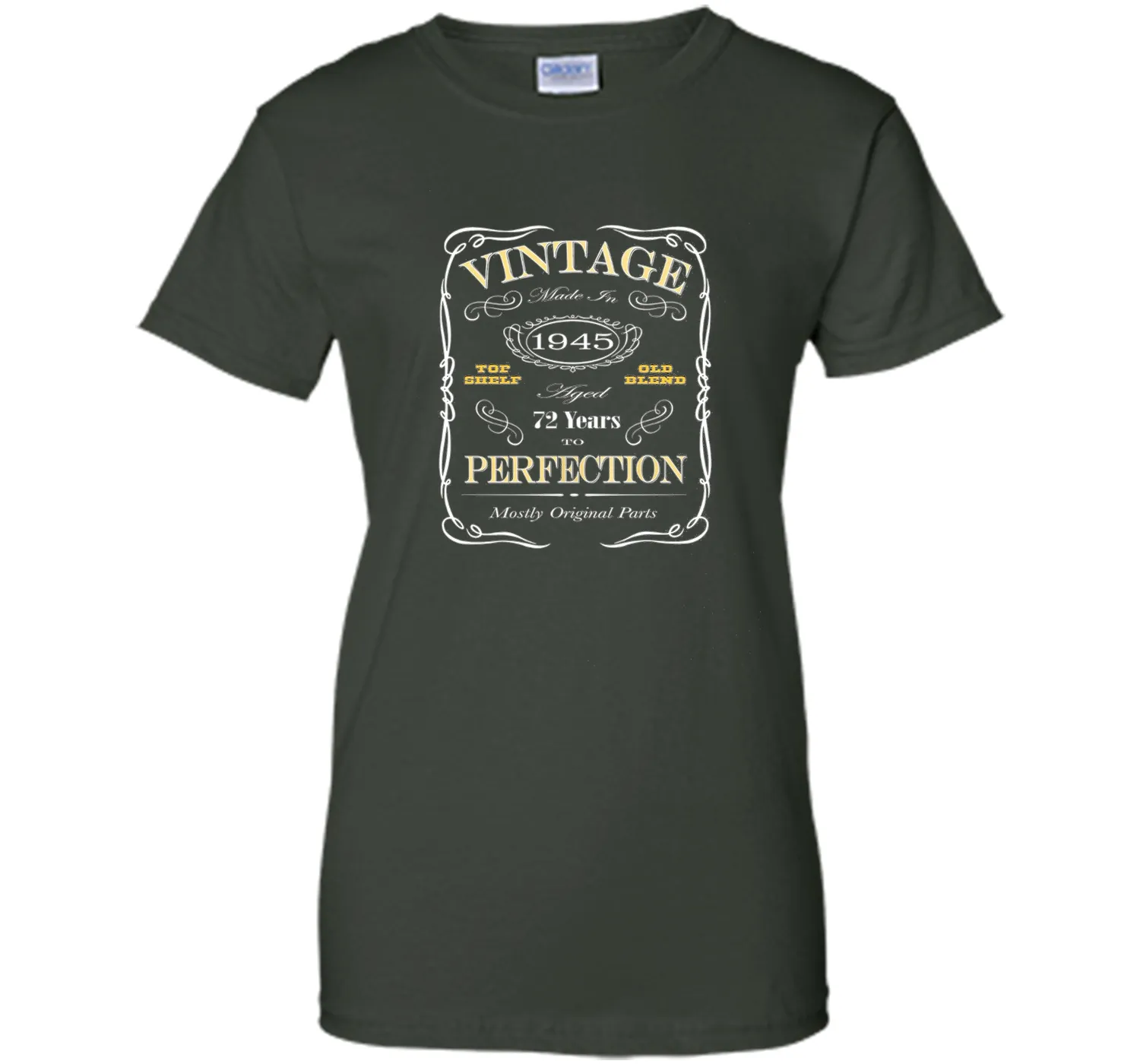 72nd Birthday Gift T-Shirt - Born In 1945 Vintage Style