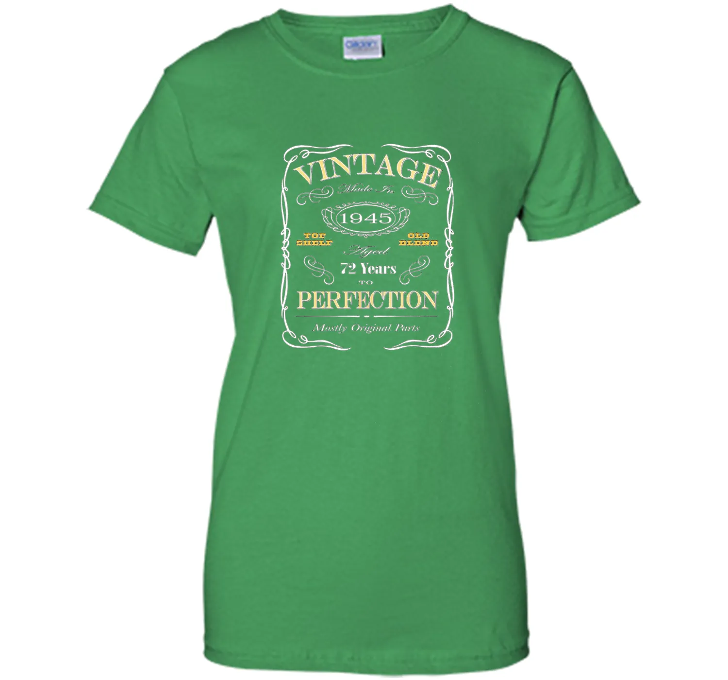72nd Birthday Gift T-Shirt - Born In 1945 Vintage Style