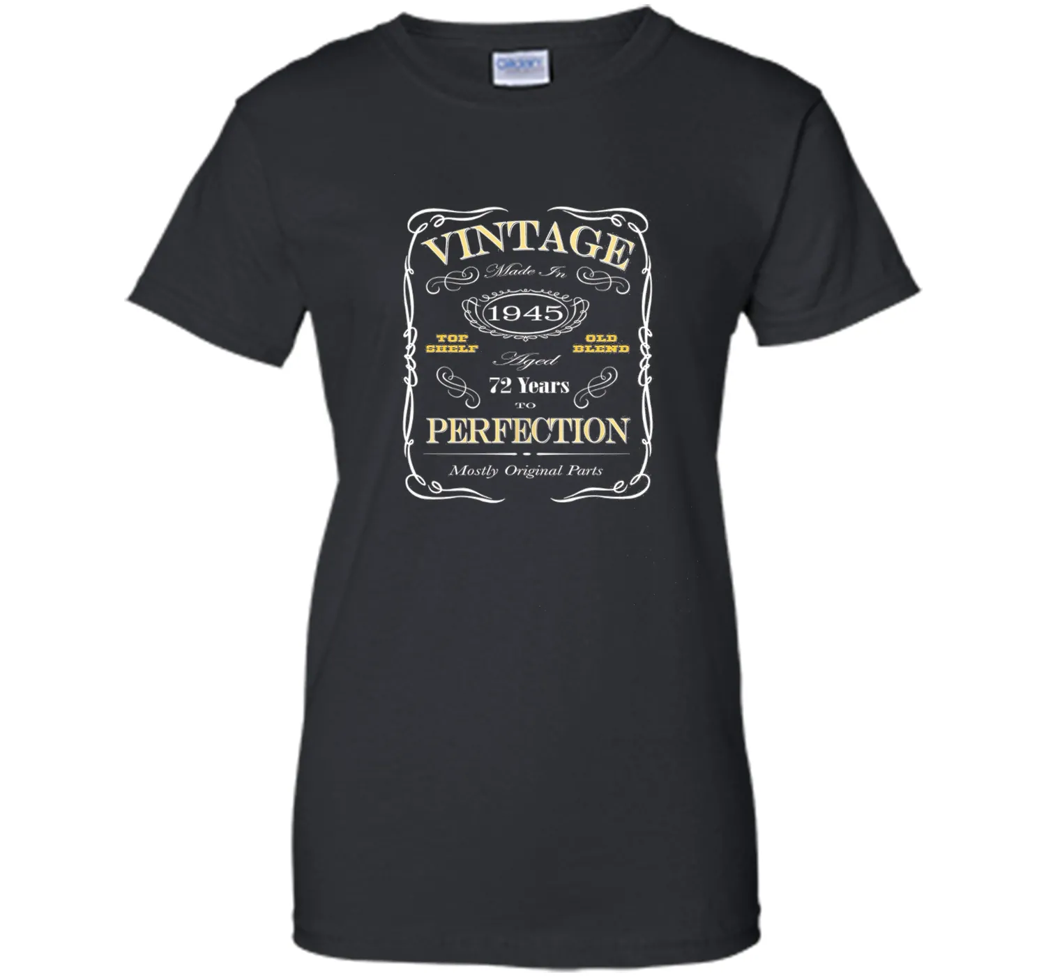 72nd Birthday Gift T-Shirt - Born In 1945 Vintage Style