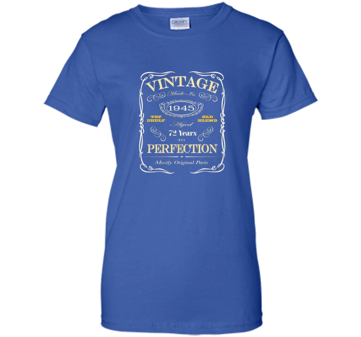 72nd Birthday Gift T-Shirt - Born In 1945 Vintage Style