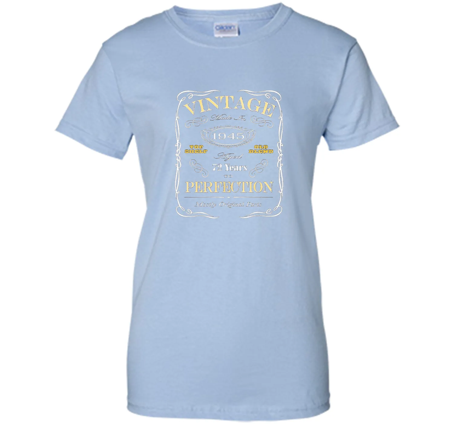 72nd Birthday Gift T-Shirt - Born In 1945 Vintage Style