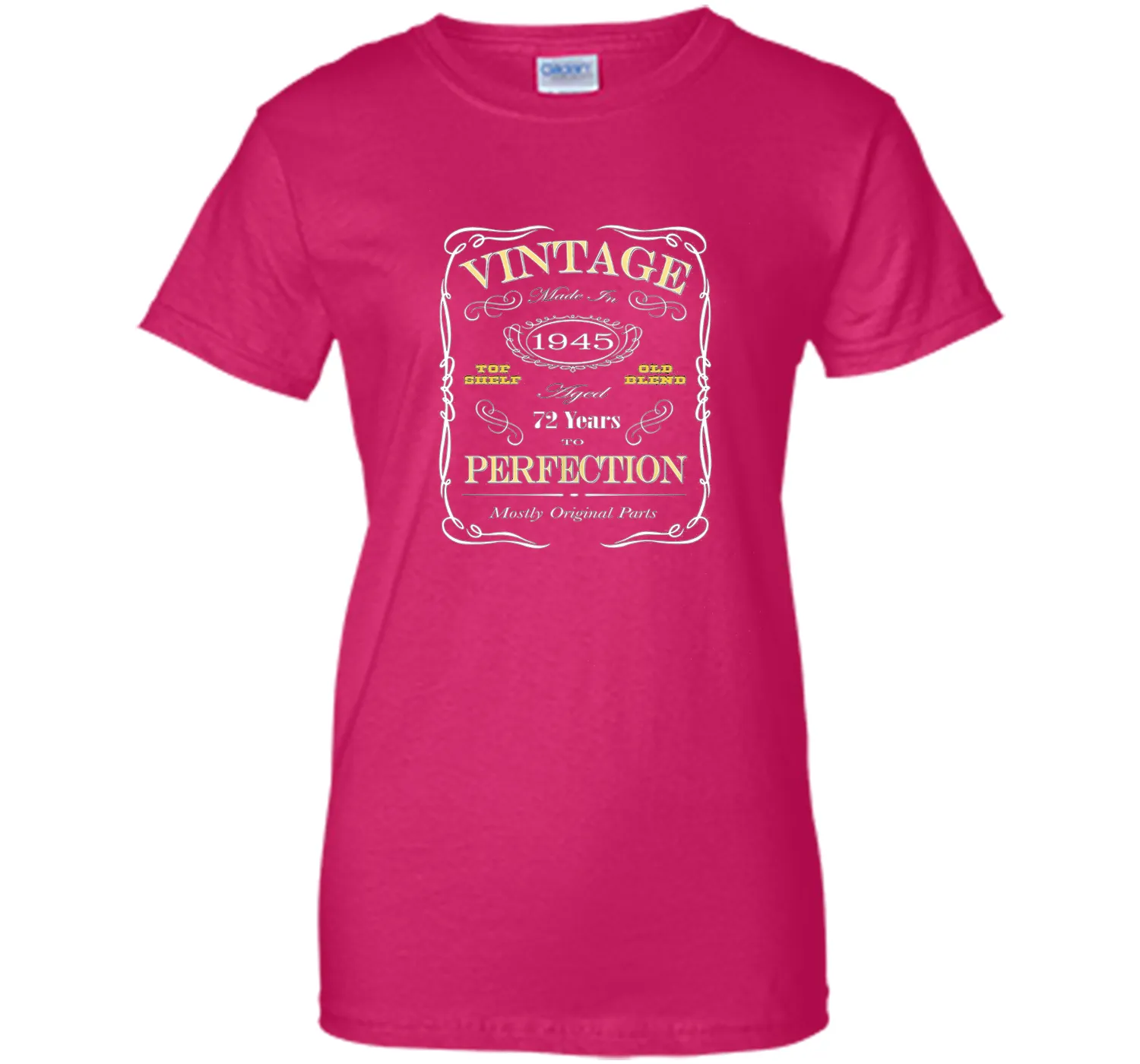 72nd Birthday Gift T-Shirt - Born In 1945 Vintage Style