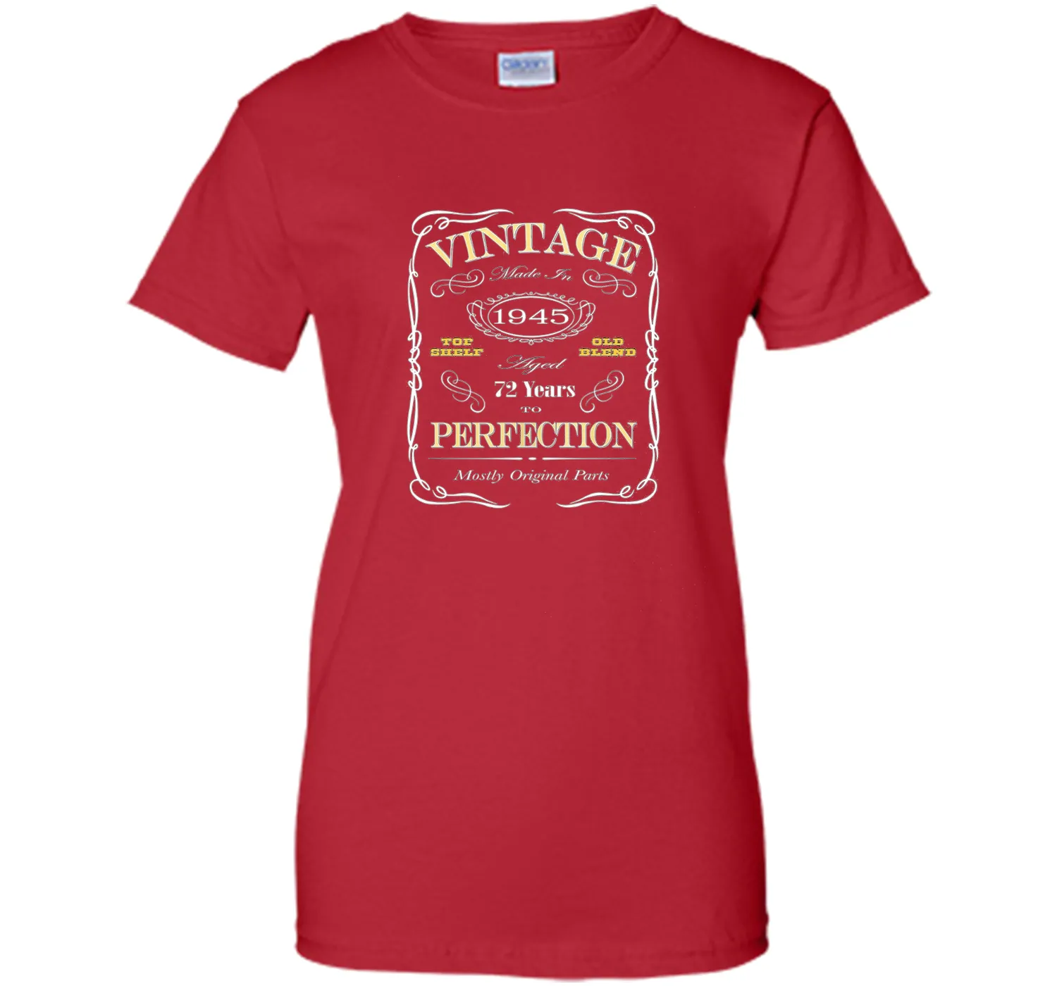 72nd Birthday Gift T-Shirt - Born In 1945 Vintage Style