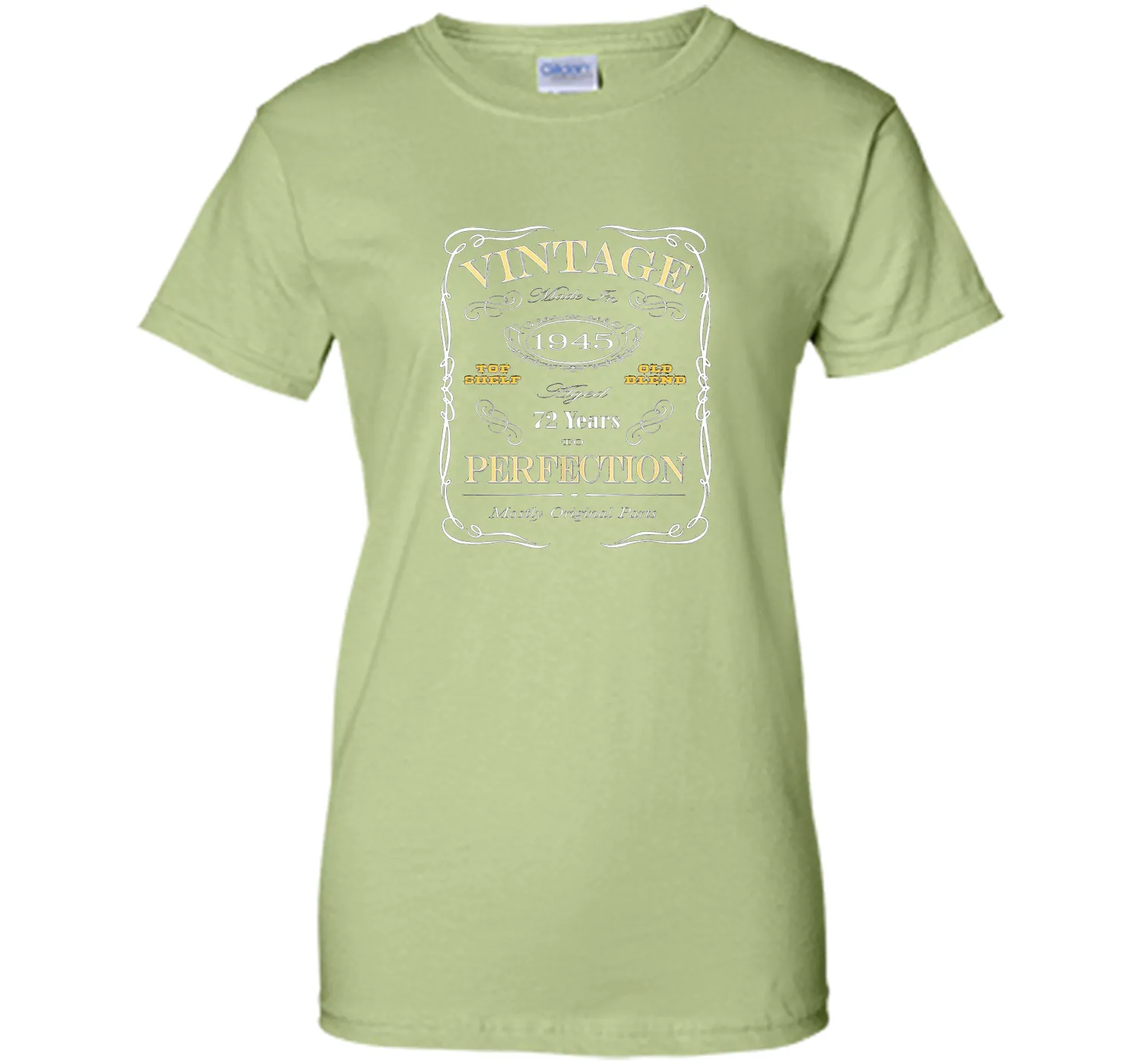 72nd Birthday Gift T-Shirt - Born In 1945 Vintage Style