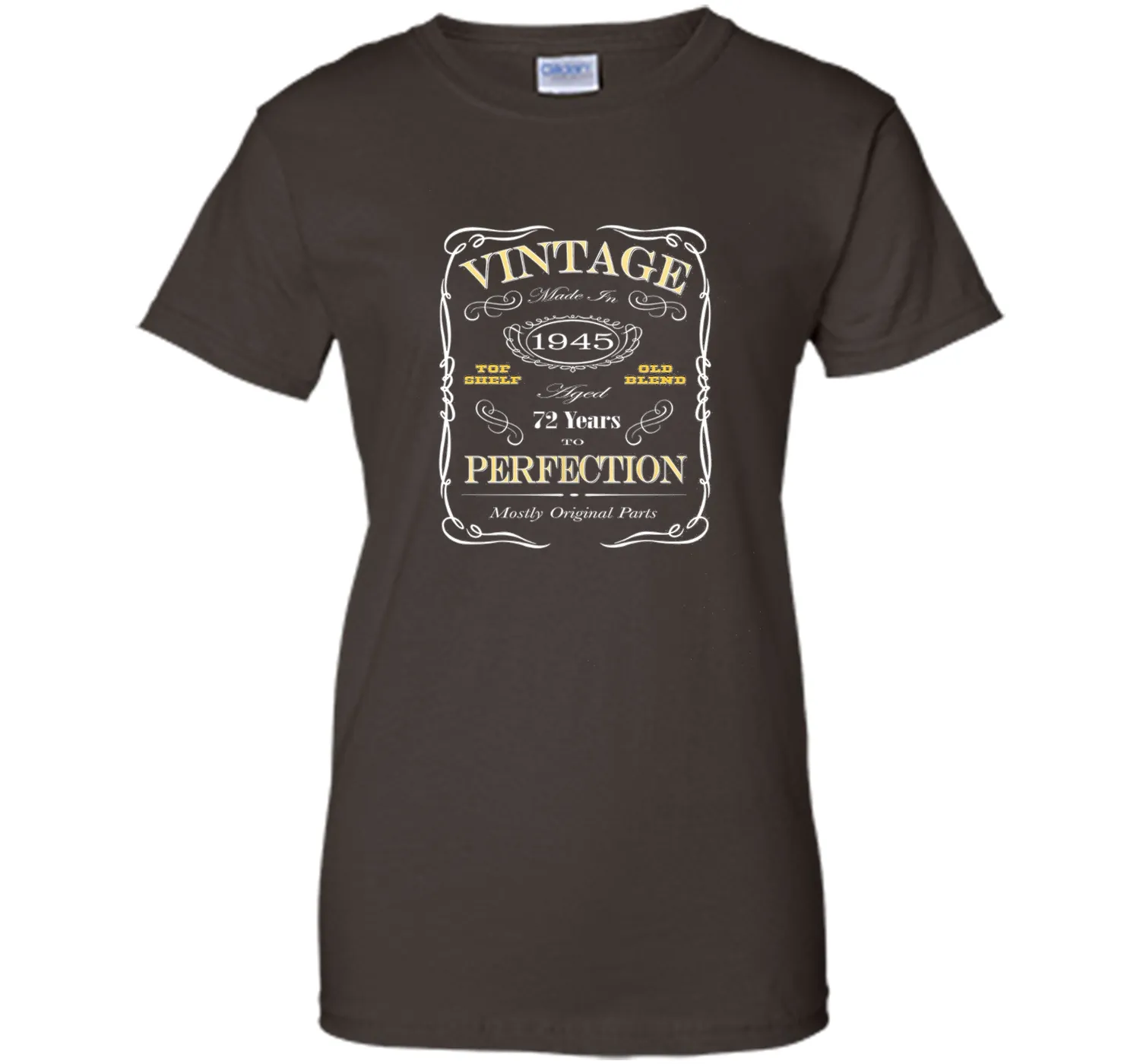 72nd Birthday Gift T-Shirt - Born In 1945 Vintage Style