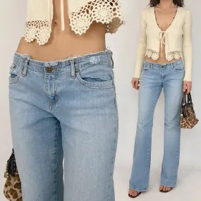 90's light wash jeans - size 3