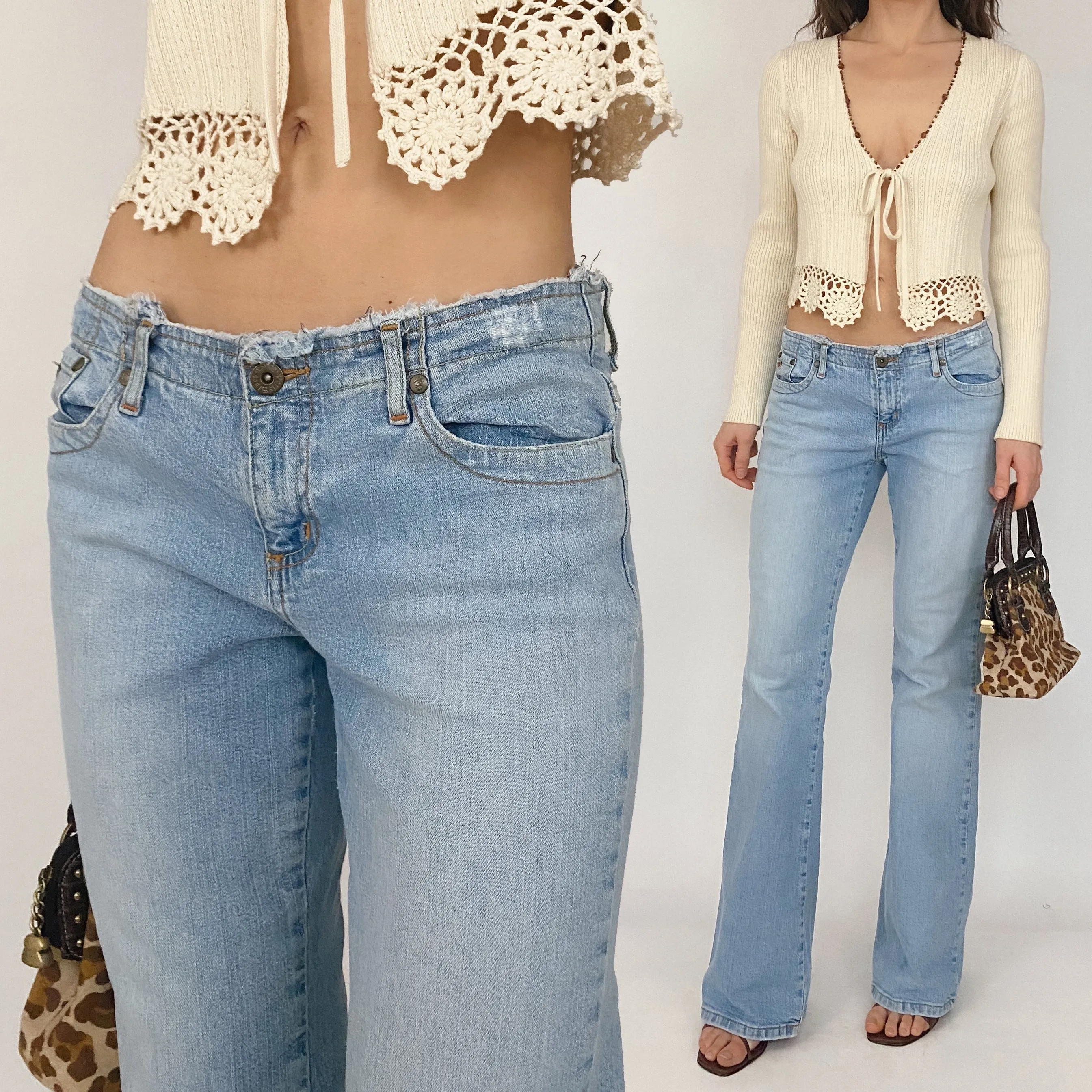 90's light wash jeans - size 3
