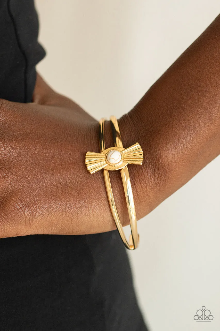 Adobe Sunset White Paparazzi Bracelet