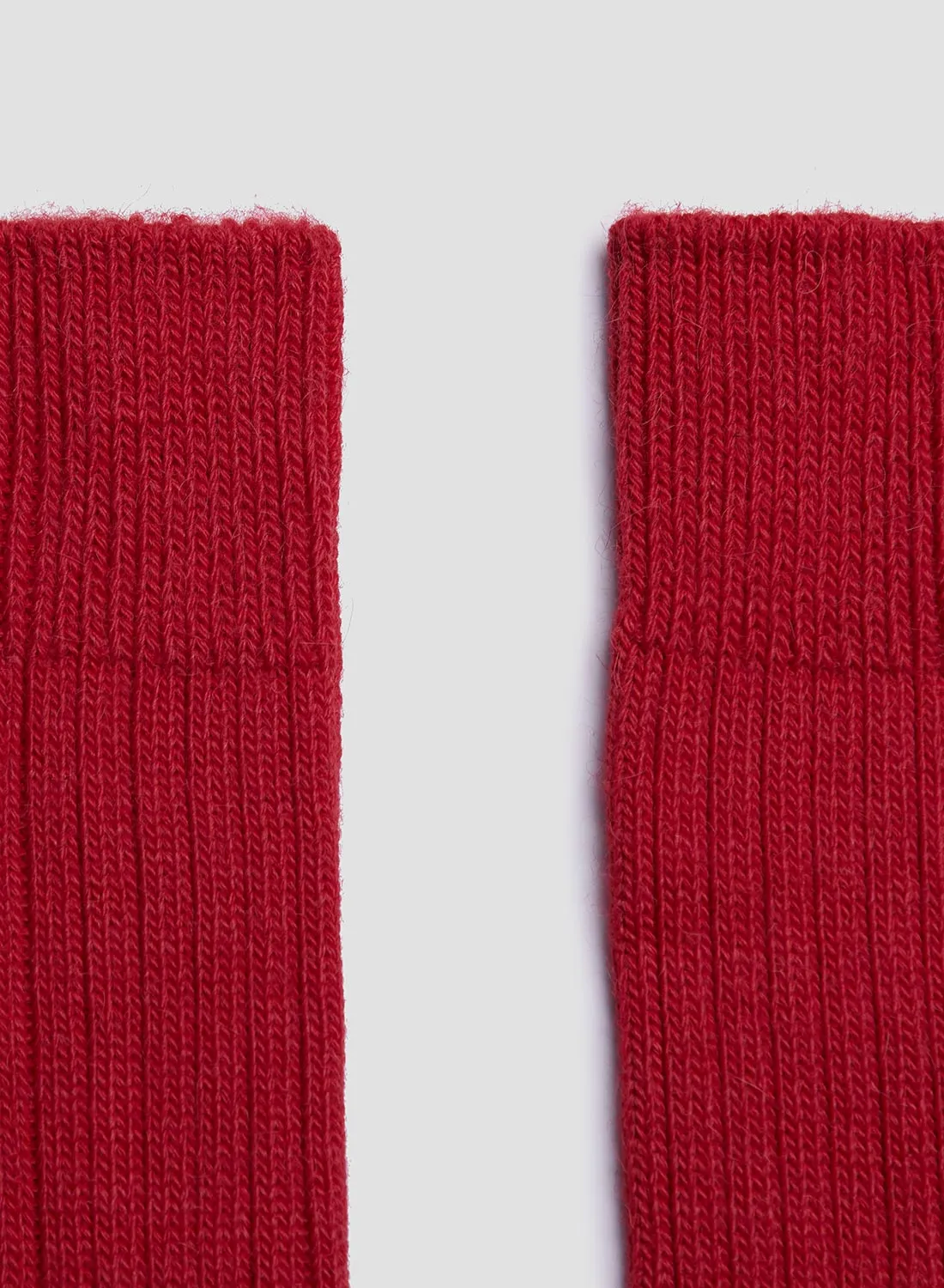 Alpaca Wool Sock in Red