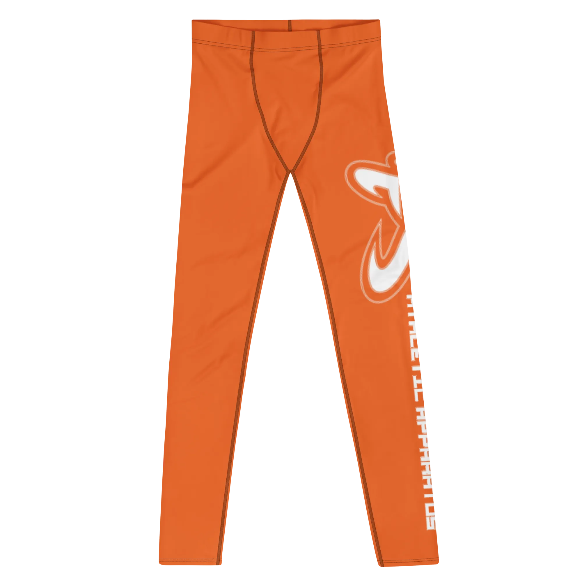 Athletic Apparatus Orange White logo V2 Men's Leggings