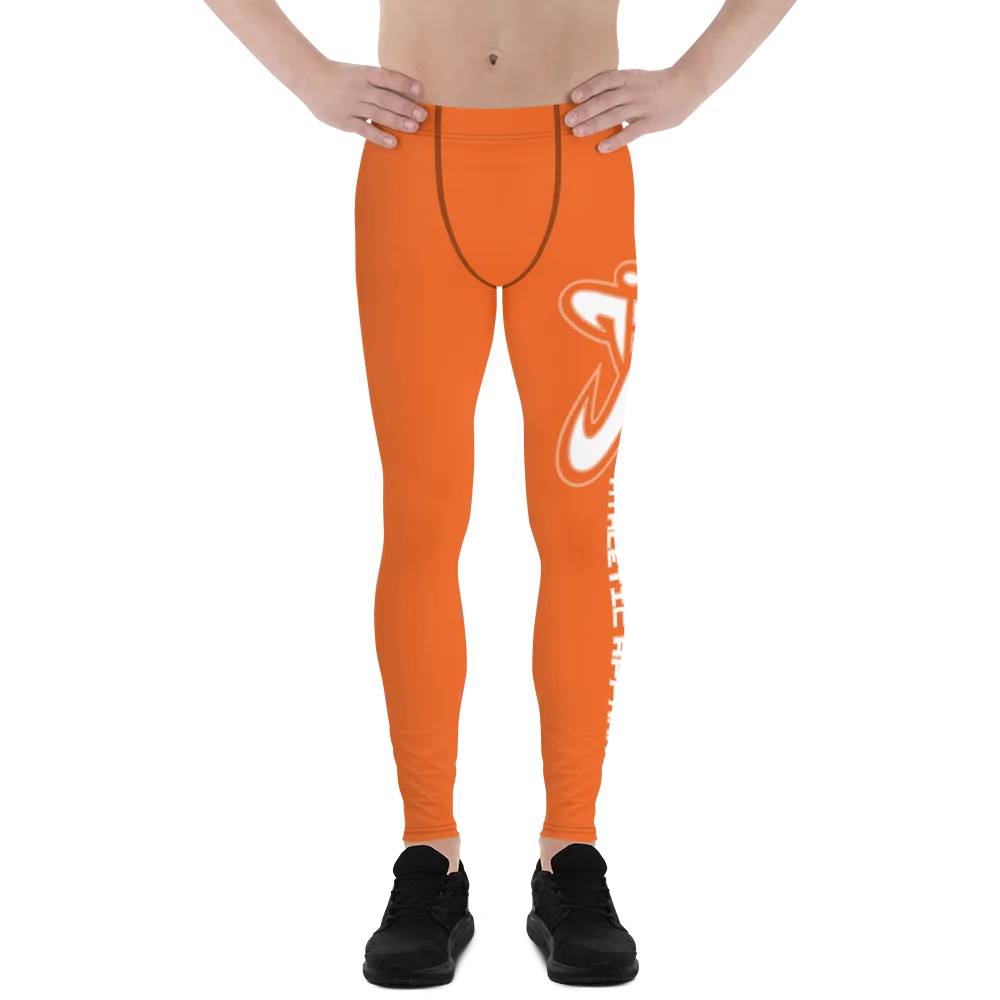 Athletic Apparatus Orange White logo V2 Men's Leggings