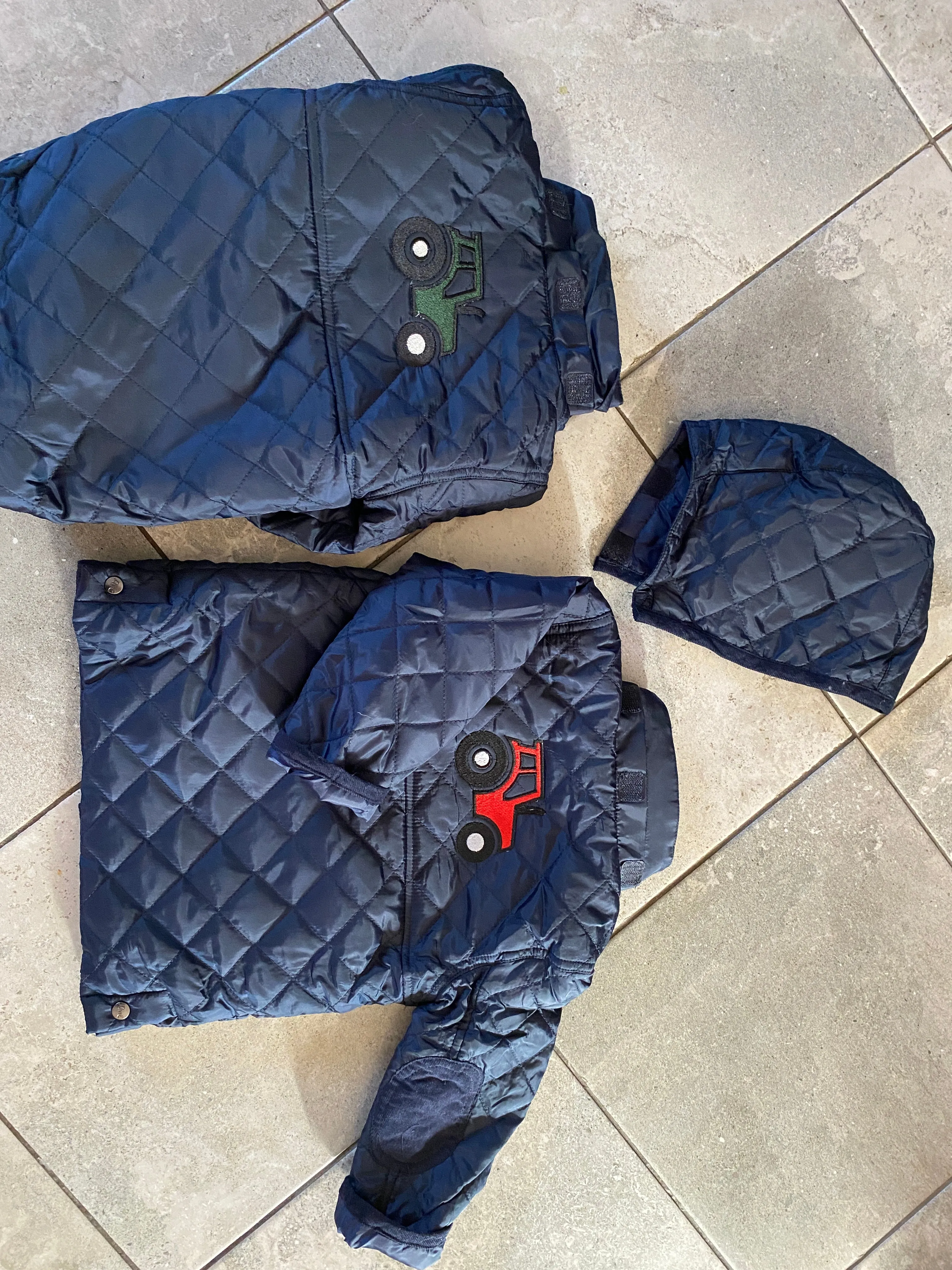 Baby embroidery Tractor Jackets