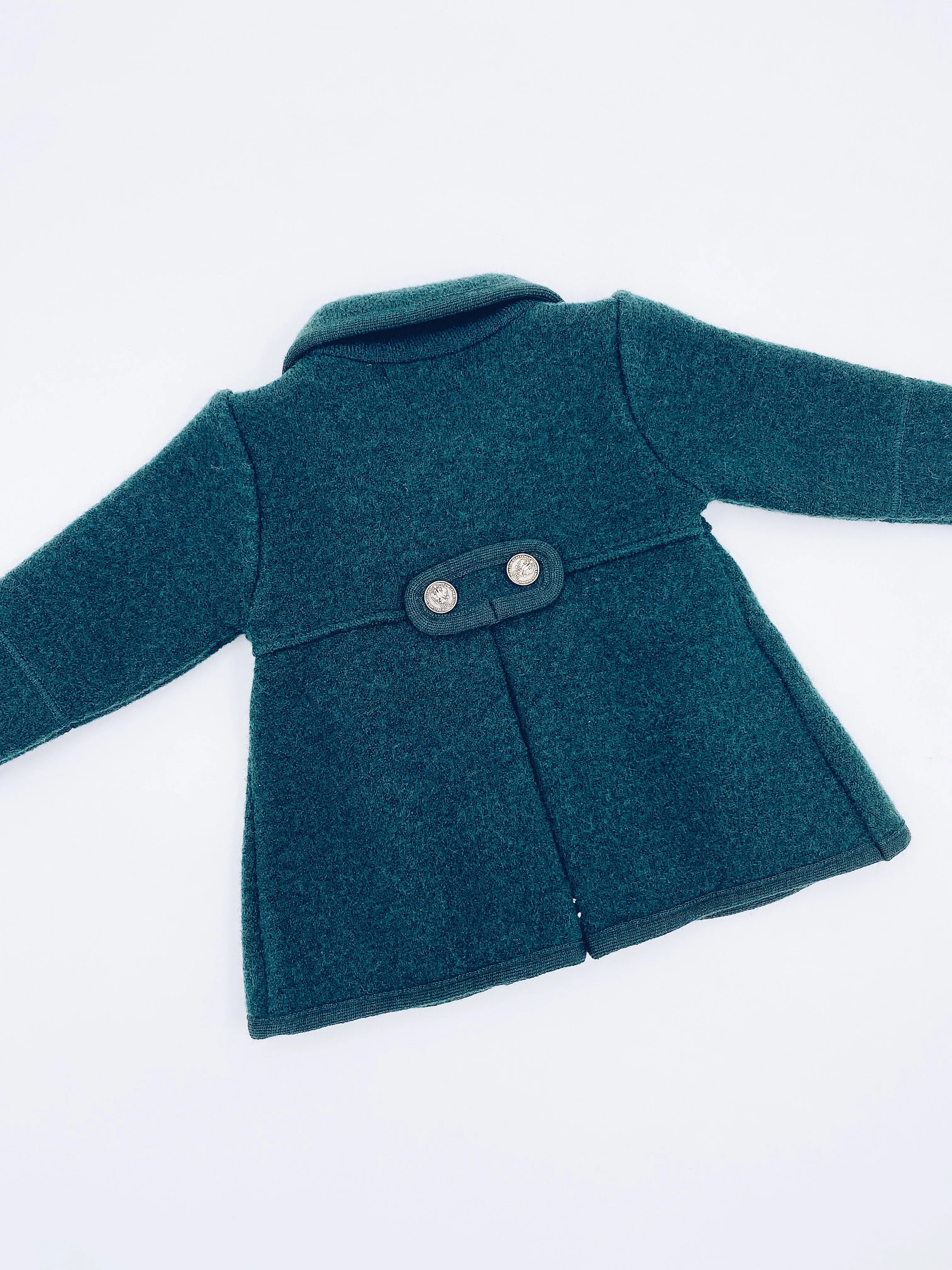 Beautiful Deep Green merino wool coat.