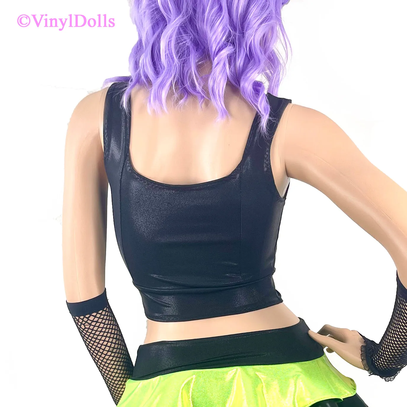 Black Lime Alien Top