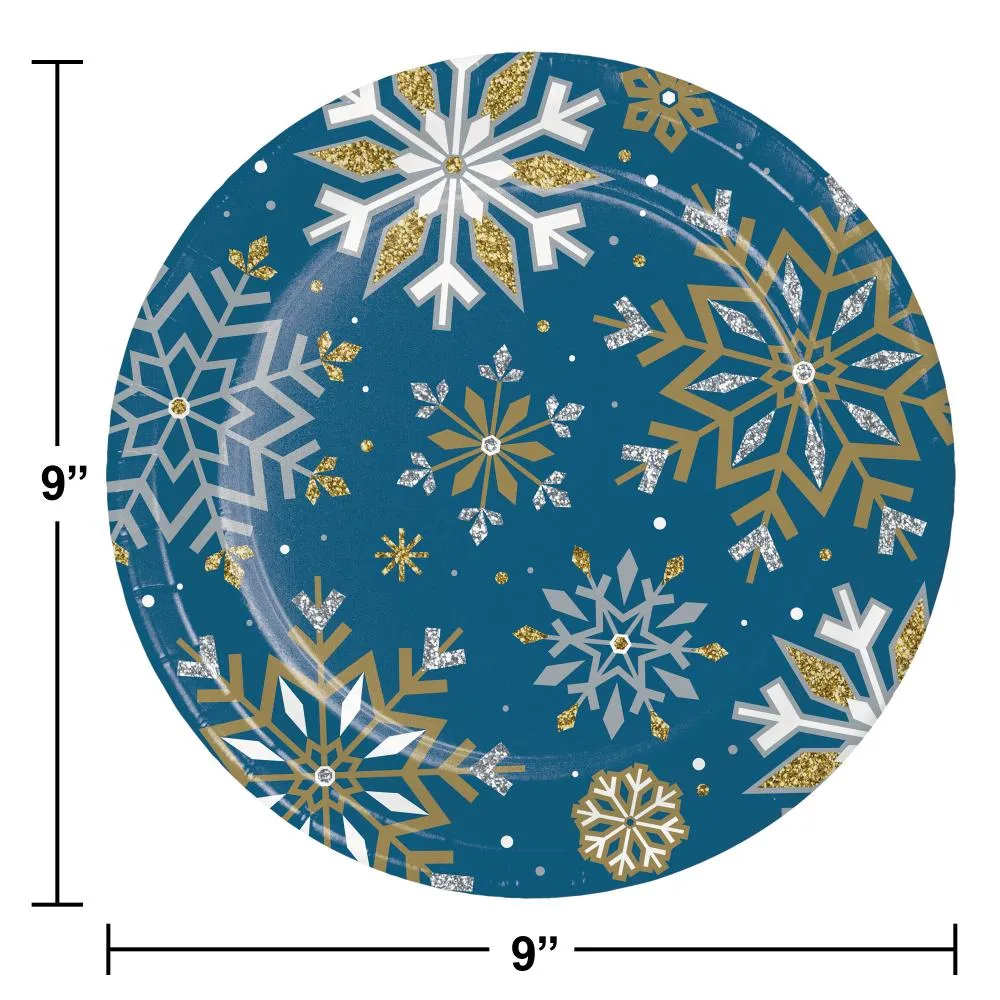 Bulk Whimsical Winter Paper Dinner Plate (Case of 96)