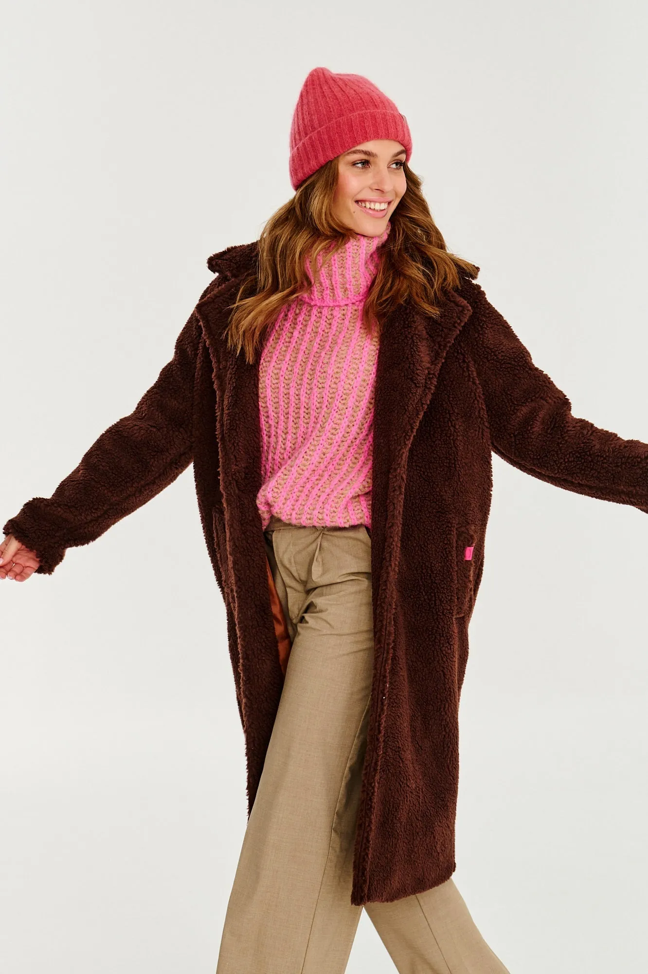 Chocolate Mist Teddy Coat