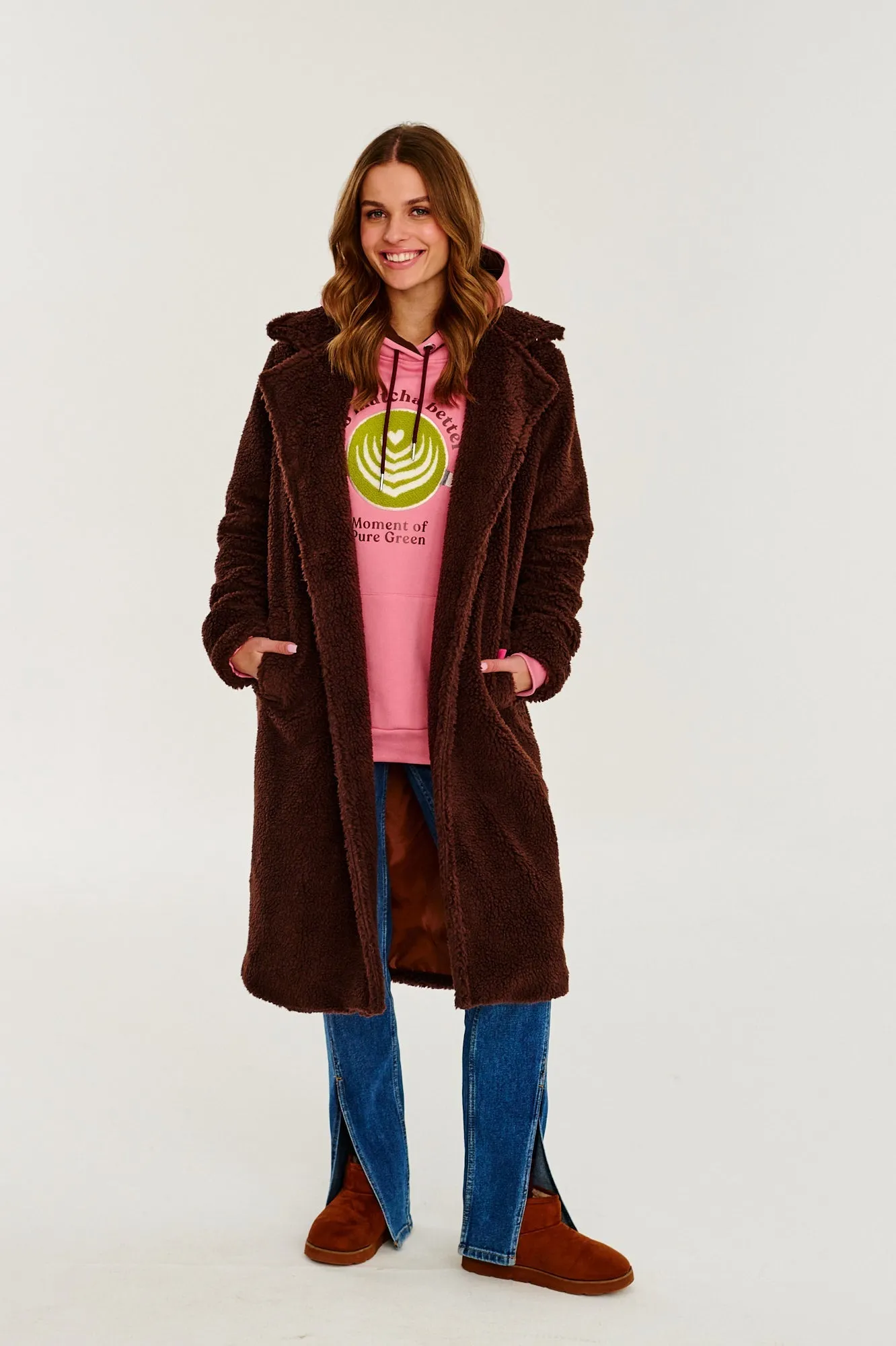 Chocolate Mist Teddy Coat