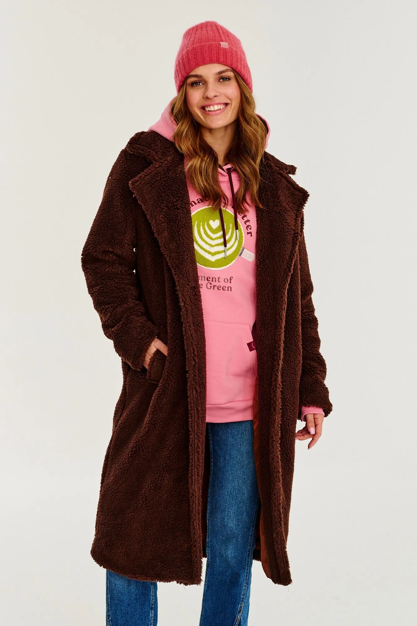 Chocolate Mist Teddy Coat