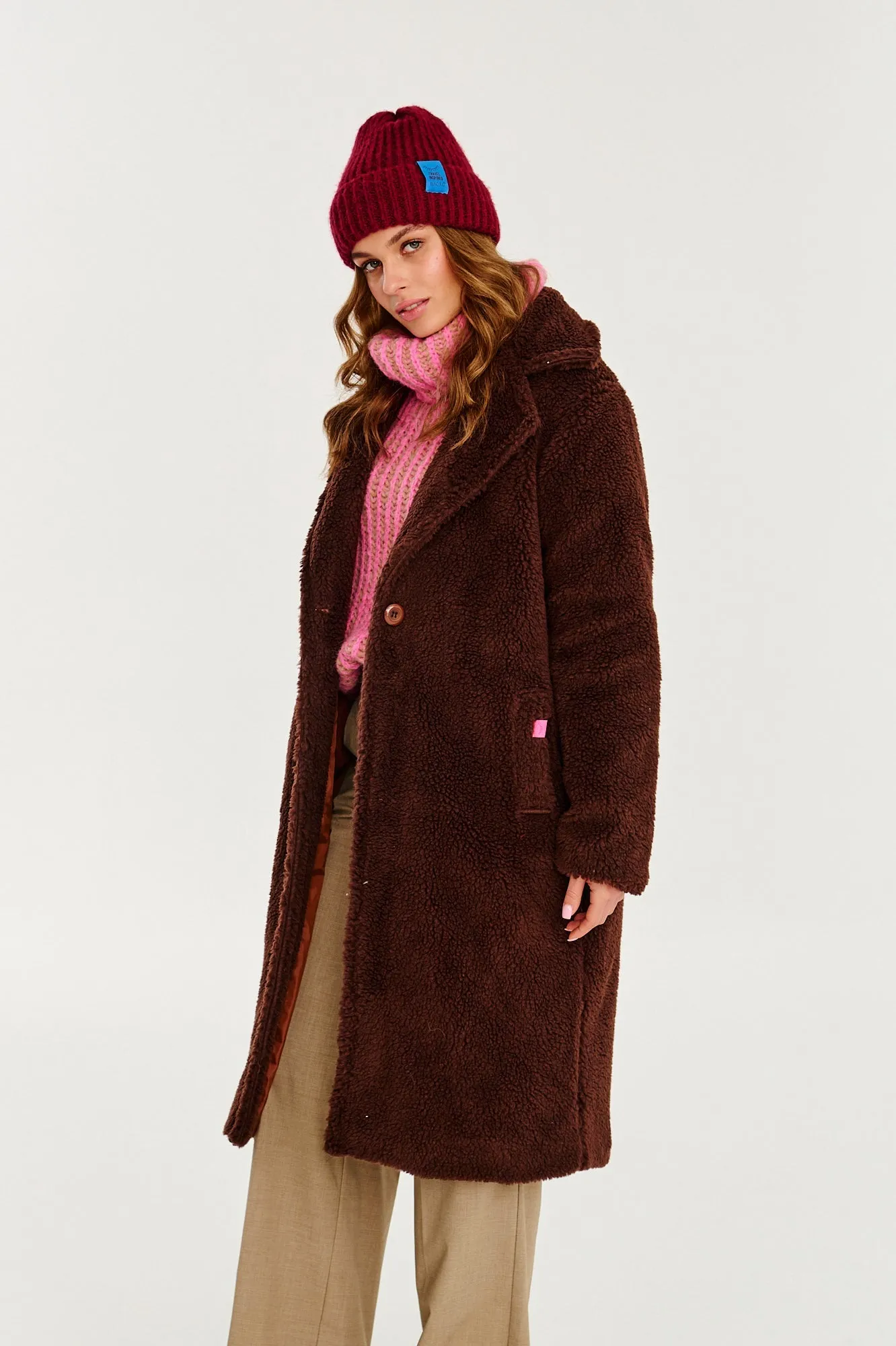 Chocolate Mist Teddy Coat