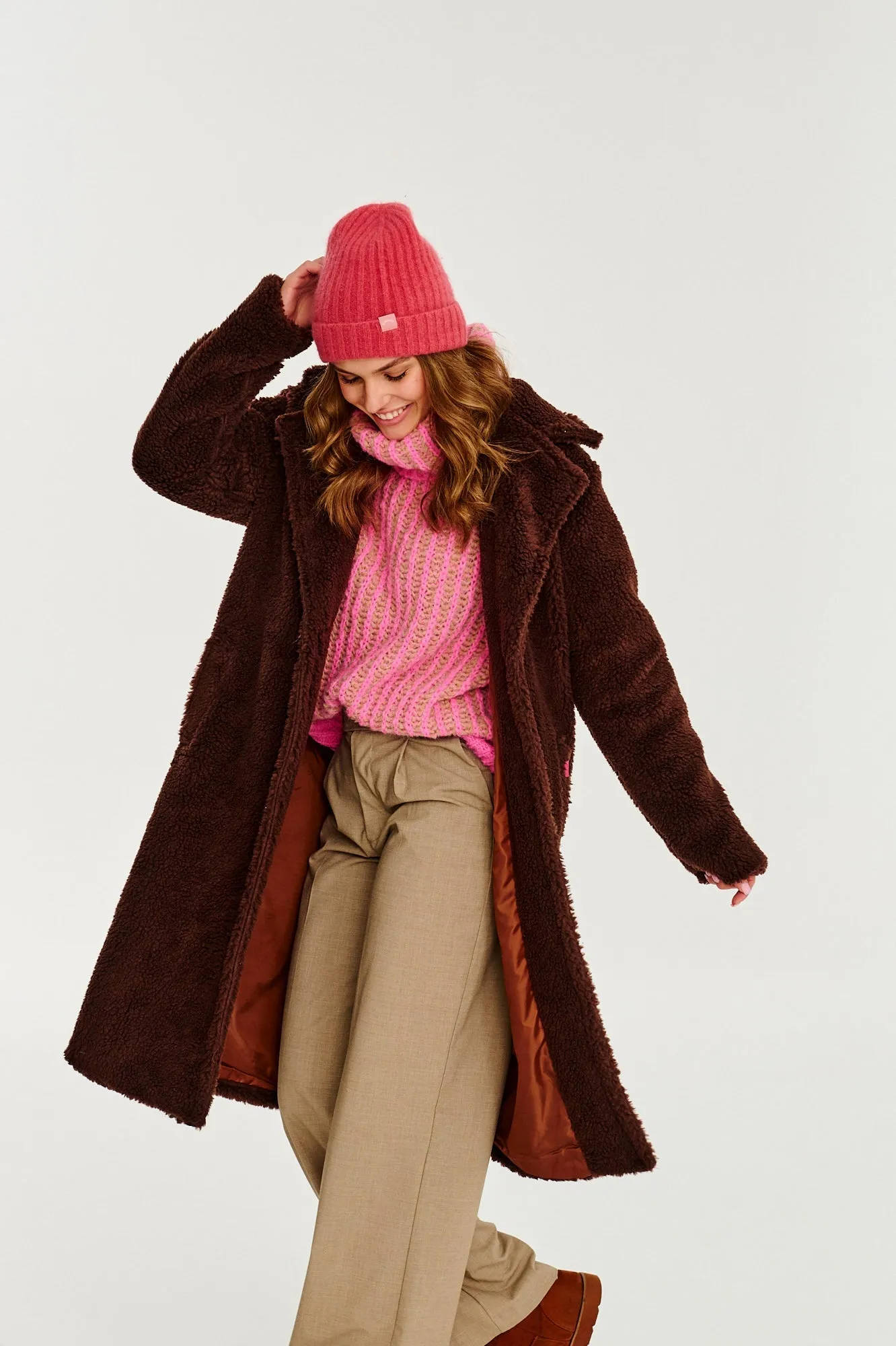 Chocolate Mist Teddy Coat