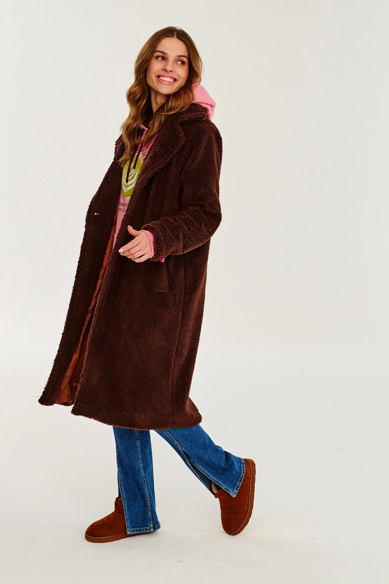Chocolate Mist Teddy Coat