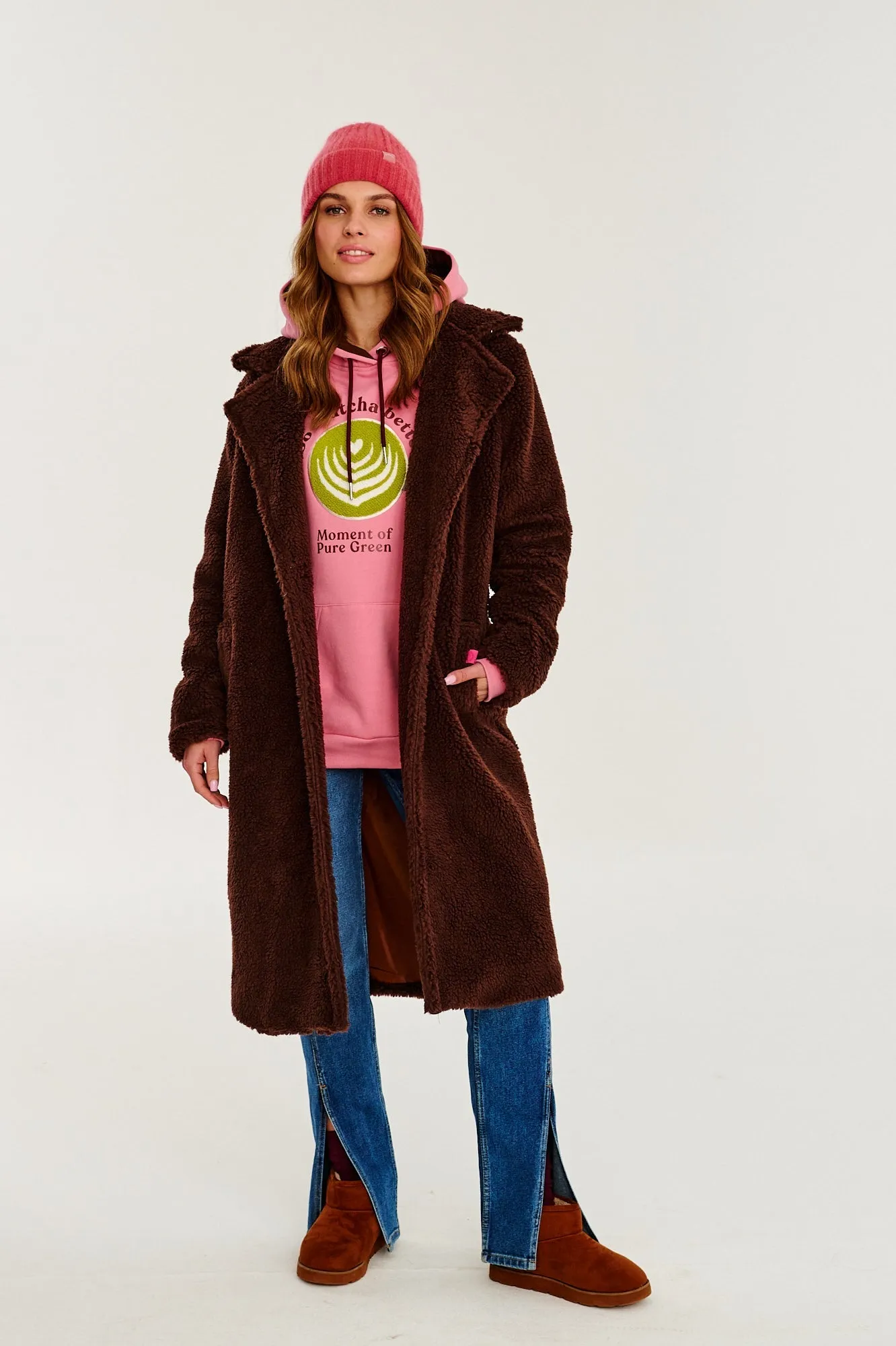 Chocolate Mist Teddy Coat
