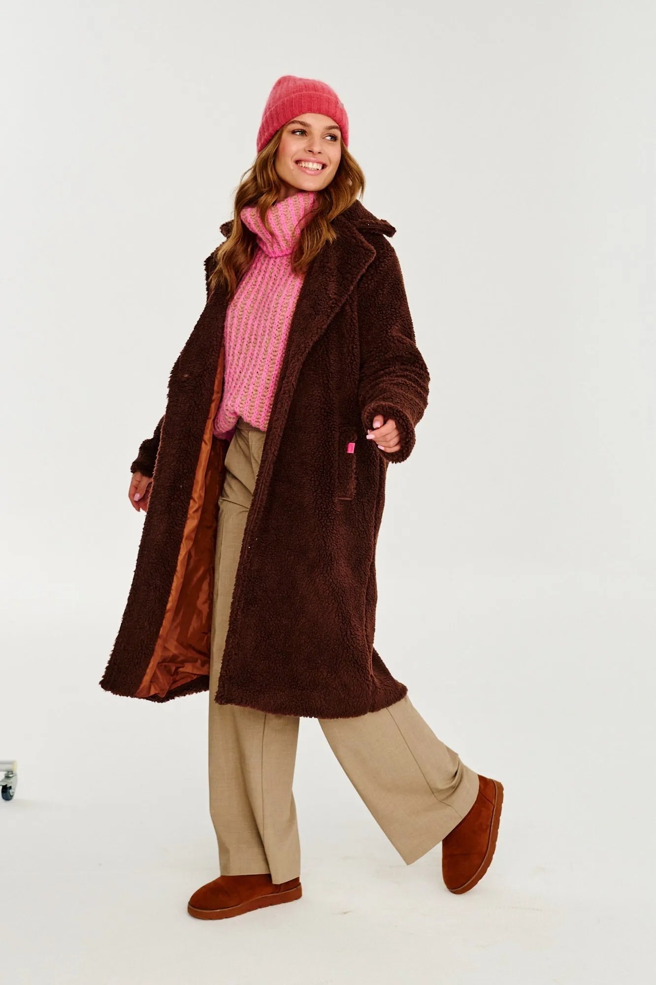 Chocolate Mist Teddy Coat