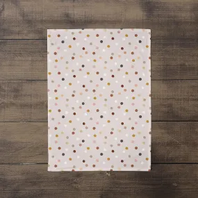 Christmas Dots - snowy seasonal tea towel