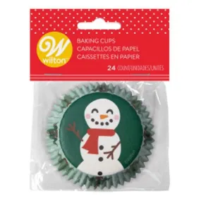 Christmas Snowman Standard Baking Cup | 24 ct