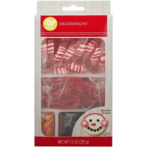 Christmas Winter Snowman Cookie or Cupcake Decorating Kit, Decorates 12 | 1 ct