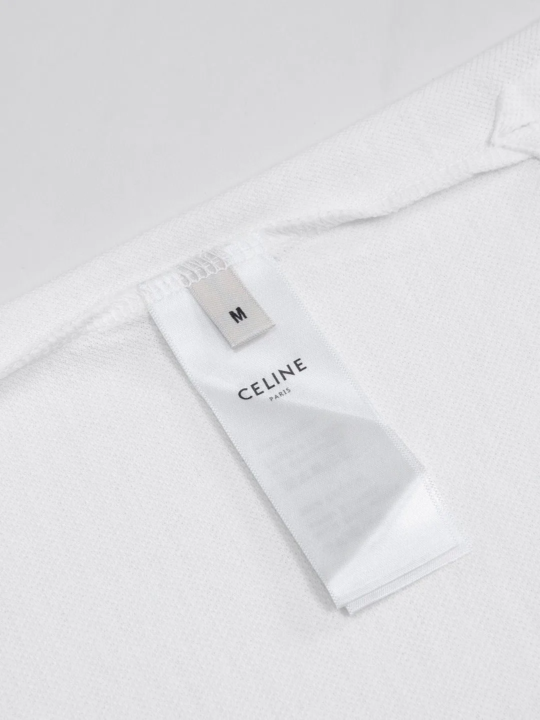 CLTH349 Celine Classic Polo Shirt in Cotton Piqué