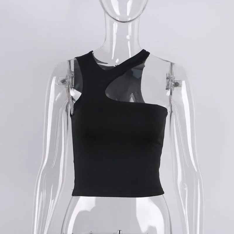 Cut-Out Off Shoulder Crop Top