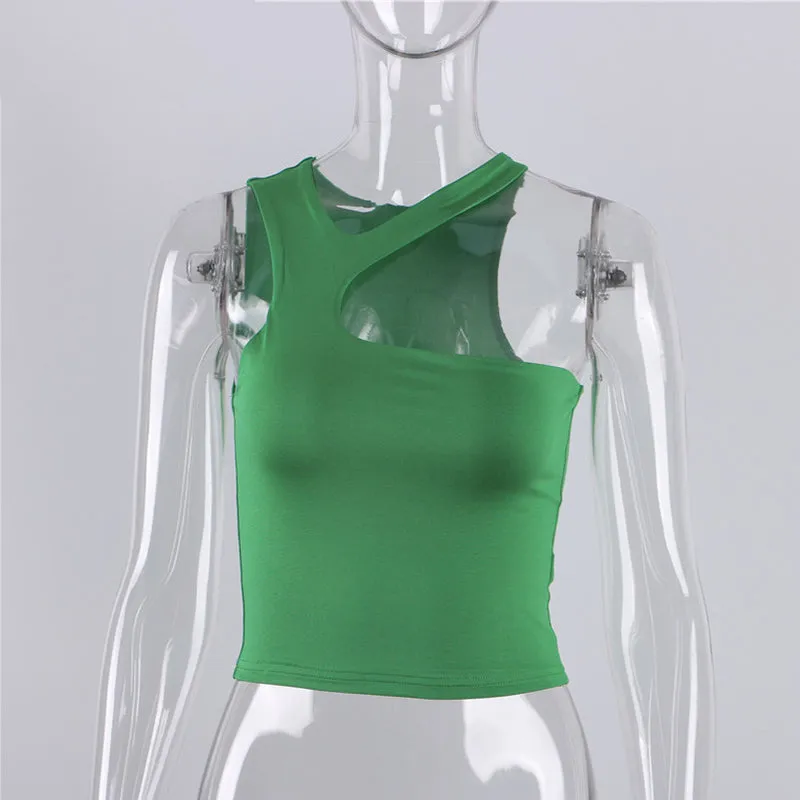 Cut-Out Off Shoulder Crop Top