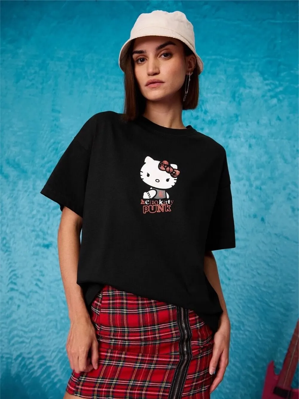 Cute Hello Kitty Printed Cheap Price High Quality Womens Drop Shoulder T shirt Legacy Boutiques Bangladesh