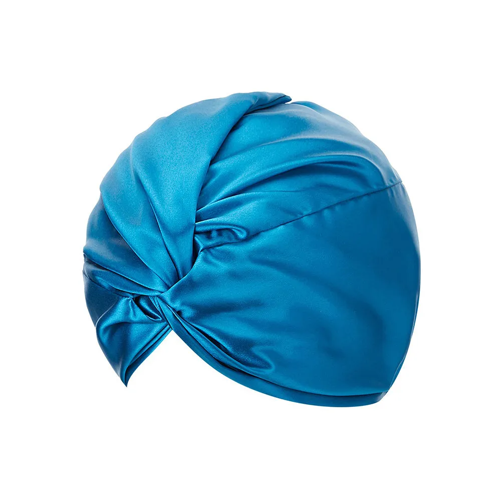 Double Layer Silk Bonnet - Teal