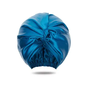 Double Layer Silk Bonnet - Teal