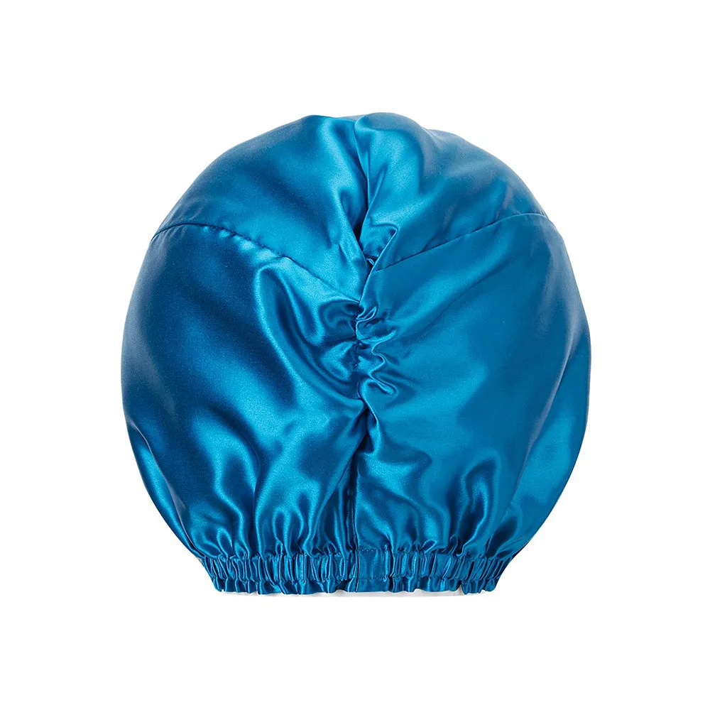 Double Layer Silk Bonnet - Teal