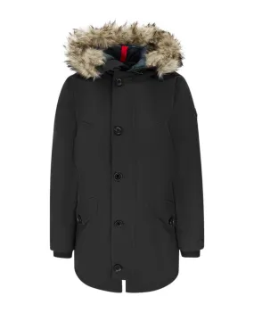 Faux-Fur-Trim Down Parka