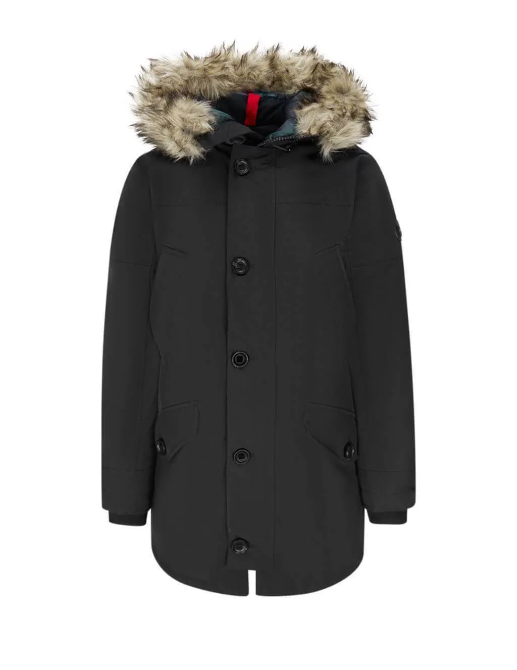 Faux-Fur-Trim Down Parka