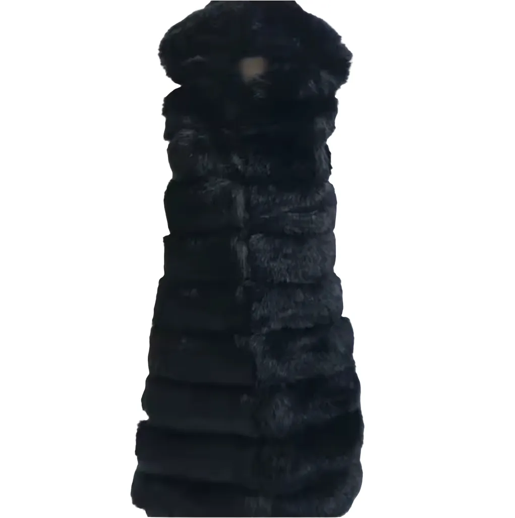 FAUX FUR VEST COAT