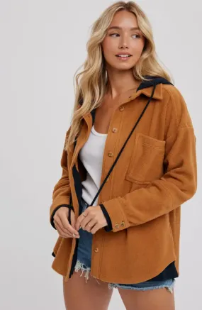 Fleece Hoodie Shacket