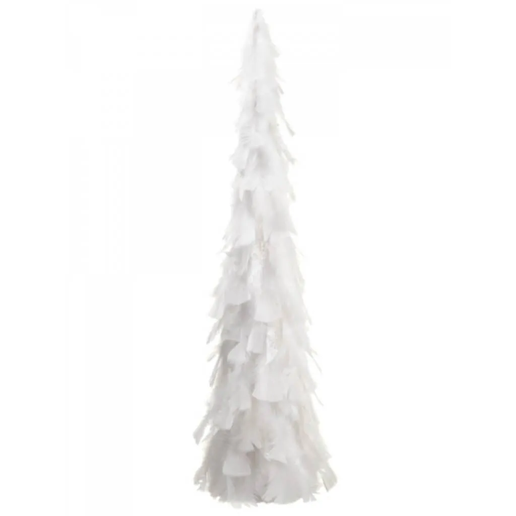 Glittered Feather Cone Topiary