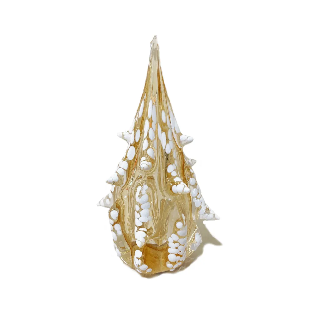 Gold Tree with Snow