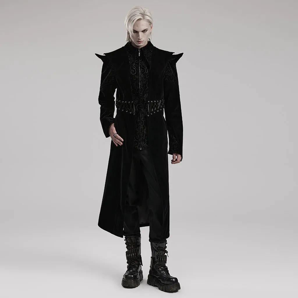 Goth mid length coat WY-1570XCM