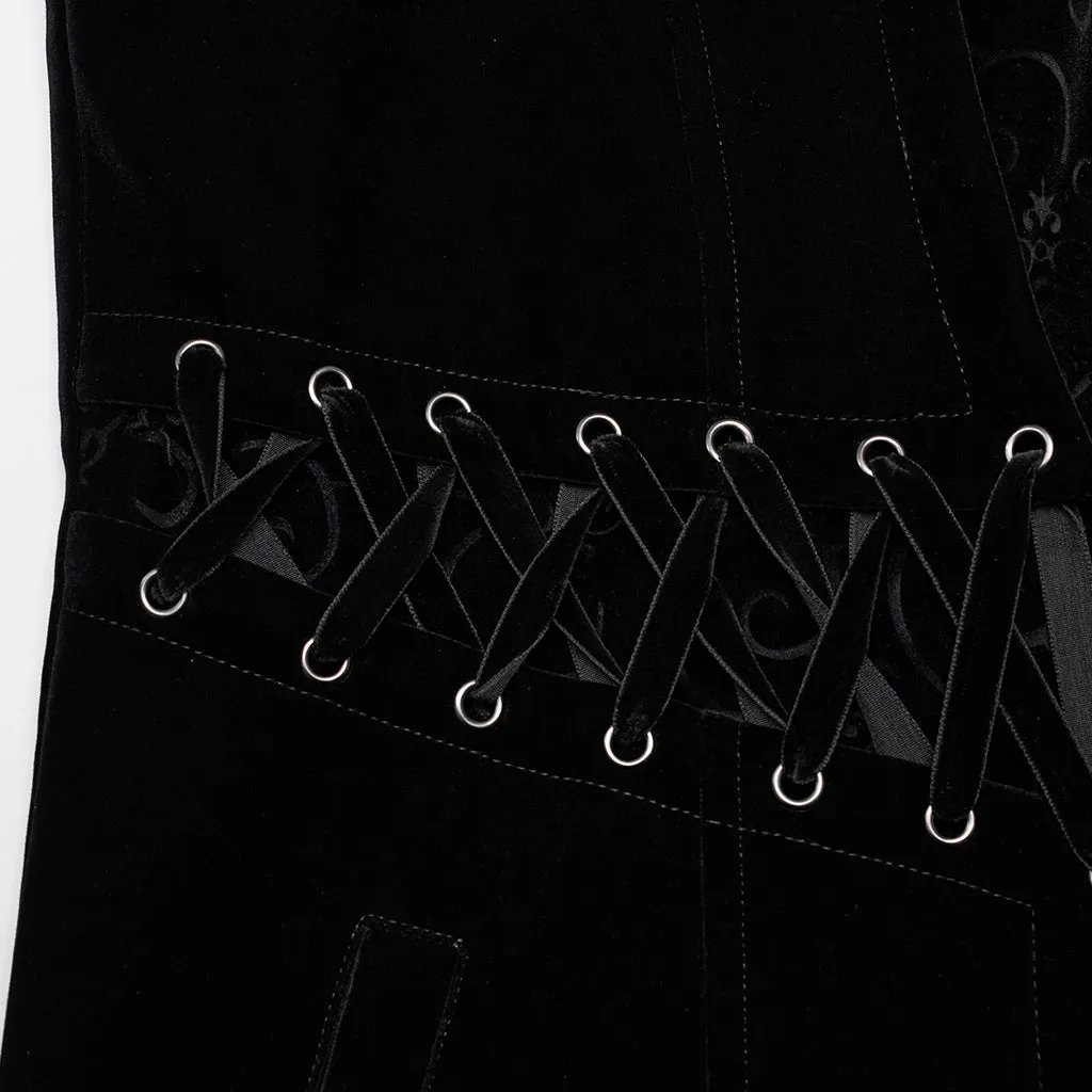 Goth mid length coat WY-1570XCM