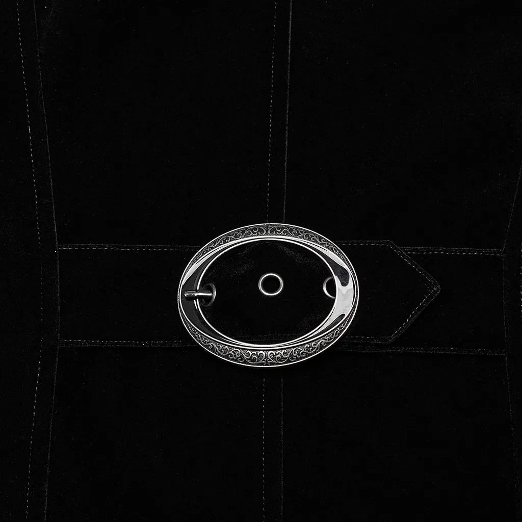 Goth mid length coat WY-1570XCM