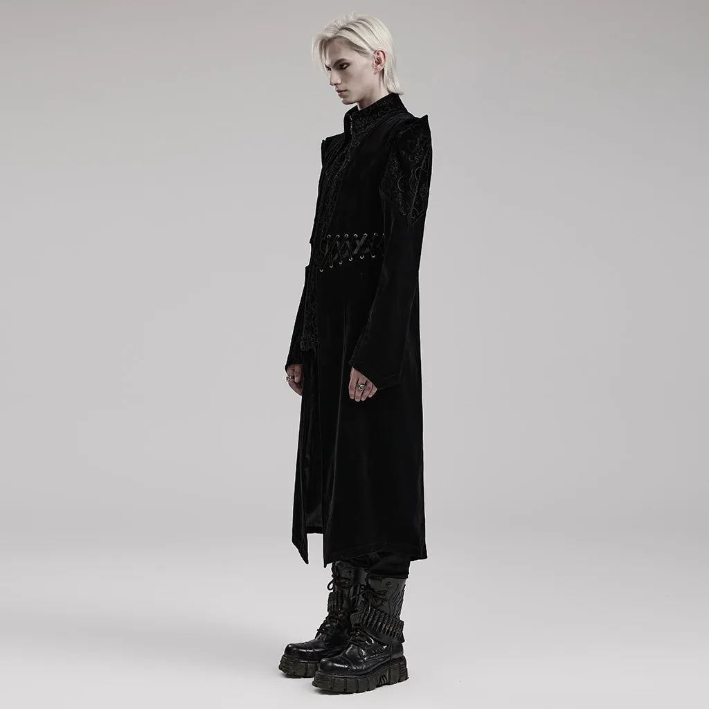 Goth mid length coat WY-1570XCM