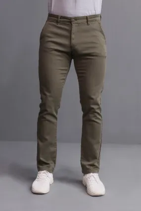 GREEN COTTON CHINOS